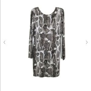 Jennifer Lopez Sheath Snake Print Dress